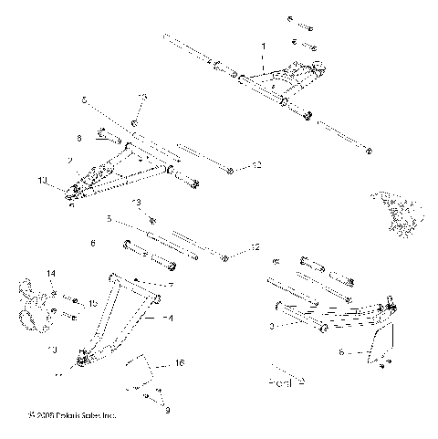 SUSPENSION, FRONT CONTROL ARMS - R09VH76 ALL OPTIONS (49RGRSUSPFRT09RZR)