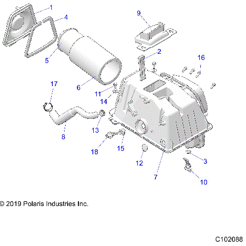 ENGINE, AIR INTAKE - A20SLZ95AE (C102088)