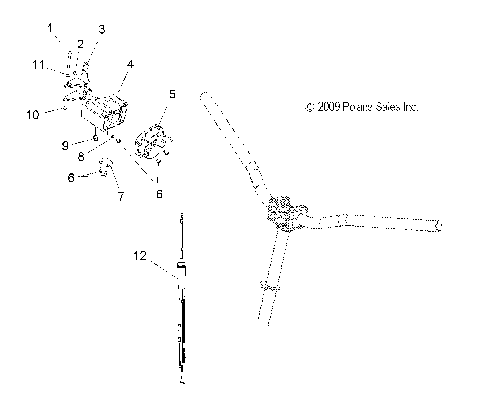 ENGINE, THROTTLE CONTROL ASM. and CABLE - S10NT5BSL/BSM/BEL/BSF (49SNOWTHROTTLE10TRLTRG)