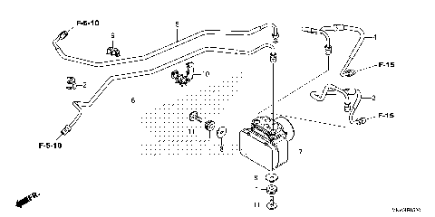 ABS MODULATOR@BRAKE PIPE