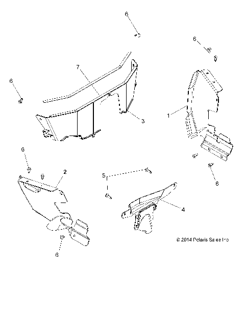 BODY, SPLASH SHIELDS - A16DAE87AL (49ATVSHIELD15ACE570)