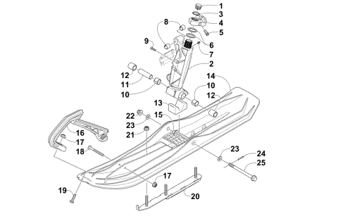 SKI AND SPINDLE ASSEMBLY (OS)