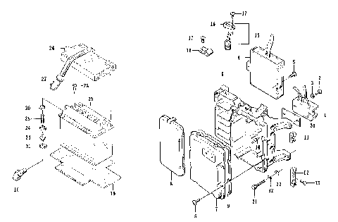 ELECTRICAL MODULE AND BATTERY [72913]