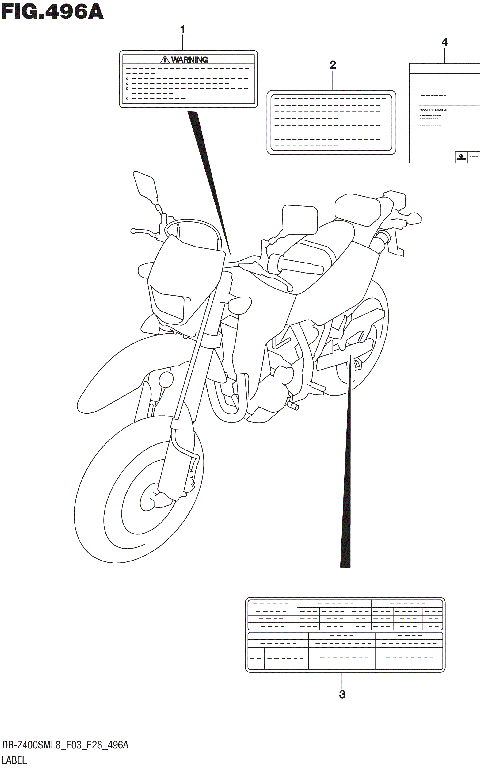 LABEL (DR-Z400SML8 E03)