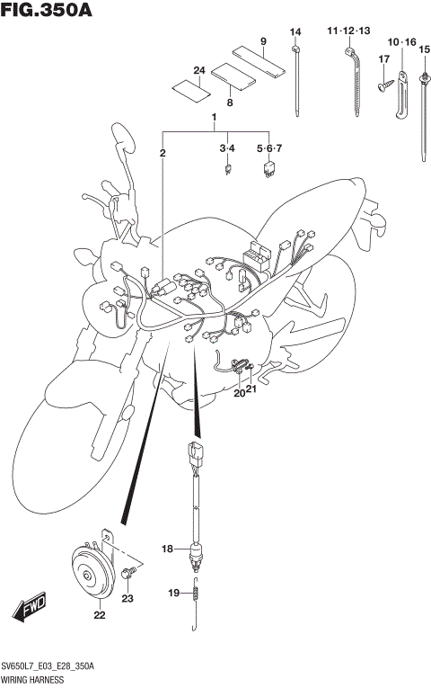 WIRING HARNESS (SV650L7 E03)