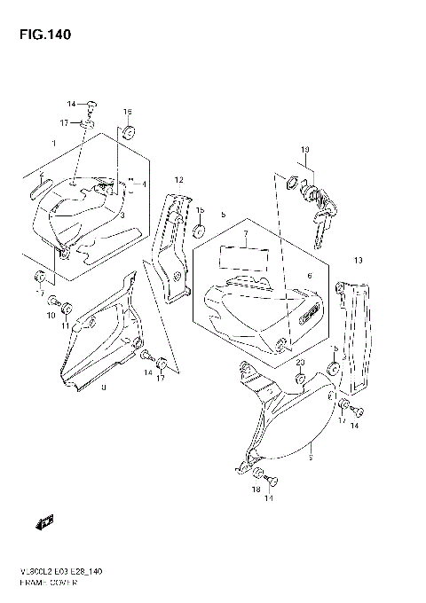 FRAME COVER (VL800T  E33)