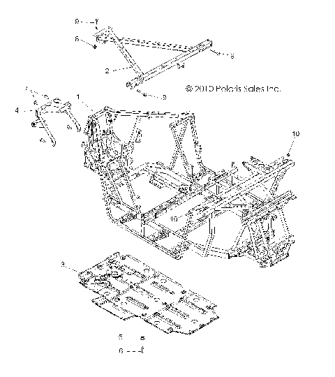 CHASSIS, MAIN FRAME and SKID PLATE - Z14VE76AD/7EAL/7EAW/EAJ/EAU (49RGRFRAME11RZR)