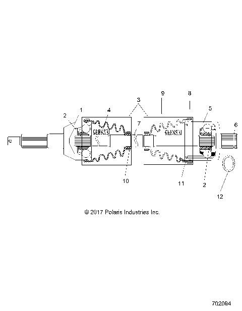 DRIVE TRAIN, REAR DRIVE SHAFT - R21MAA57F1/F9/SF1/F9/C1/C9/CK/E1/E9/EK (702094)
