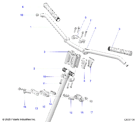 STEERING, UPPER and HANDLEBAR ASM. - S26TKL9BS (C603106)