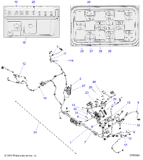 ELECTRICAL, WIRE HARNESS, CHASSIS - Z23RGD2KAJ/AK/BJ/BK  (C703249)