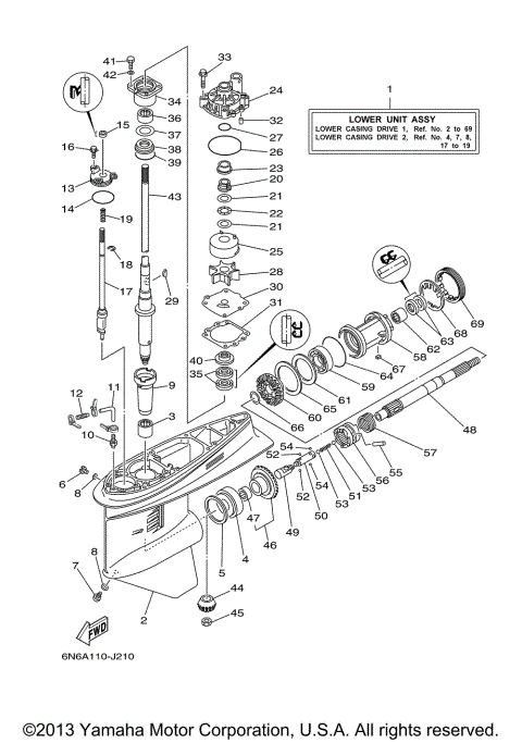 LOWER CASING DRIVE 1