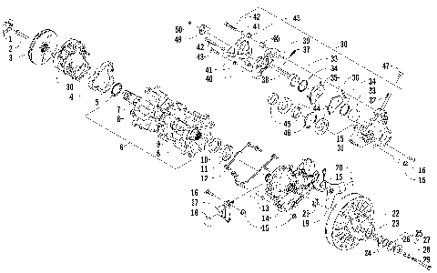 DRIVE TRAIN SHAFT AND BRAKE ASSEMBLIES [94754]