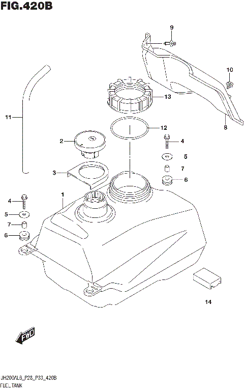 FUEL TANK (UH200AL6 P33)