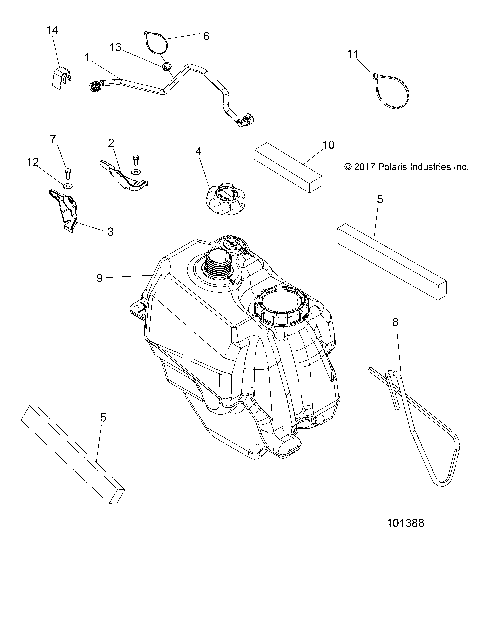 BODY, FUEL TANK ASM. - A19S6E57R1 [101388]