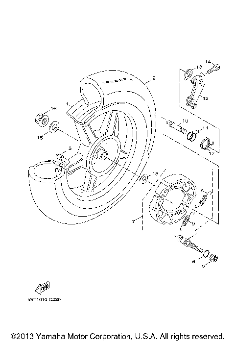 2007 Yamaha VINO 50 CLASSIC (XC50W) Scooters Parts Finder Diagrams