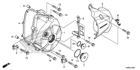 LEFT CRANKCASE COVER