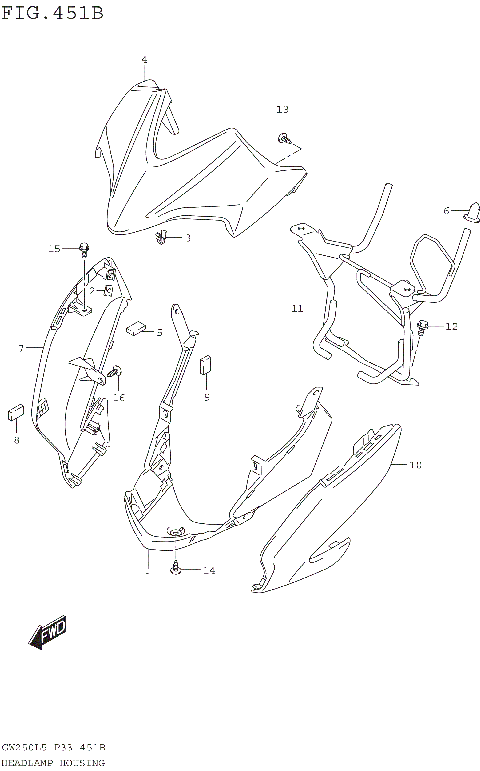 HEADLAMP HOUSING (GW250ZL5 P33)