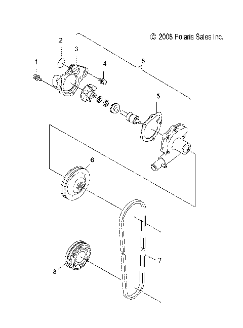 ENGINE, WATER PUMP - S12SU4BEL (49SNOWWATERPUMP09WIDELX)