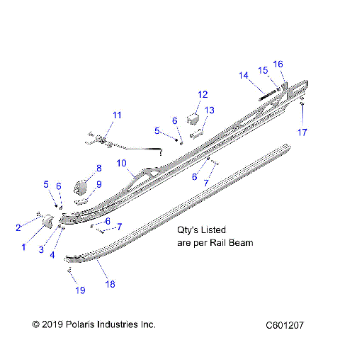 SUSPENSION, RAIL MOUNTING - S21EFK6PS/6PE ALL OPTIONS (C601207)