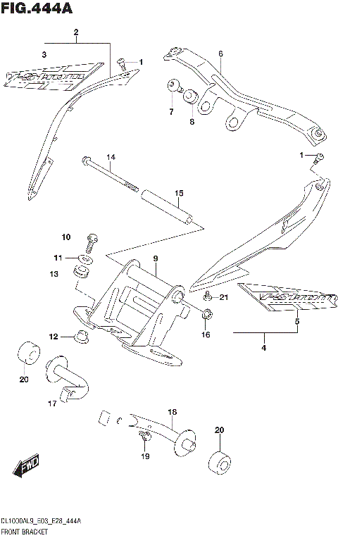 FRONT BRACKET (DL1000XAL9 E03)