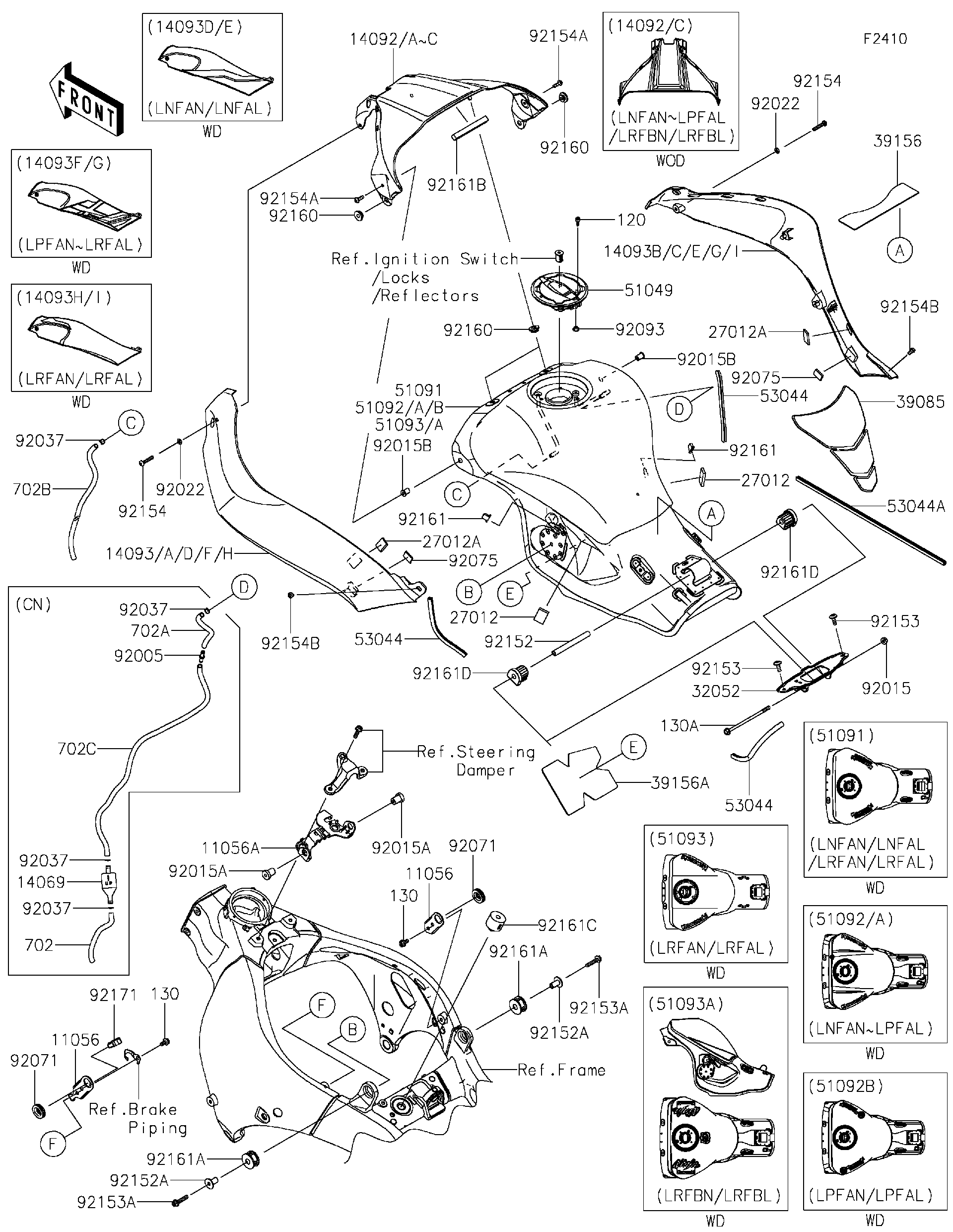 2023 Kawasaki Motorcycles Parts-Finder Diagrams | Team