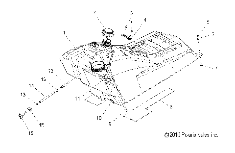 FUEL SYSTEM, FUEL TANK ASM. - S12PT5BSL/BEL (49SNOW FUEL12550)