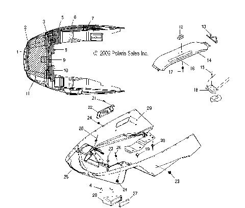 BODY, NOSEPAN and FOIL - S12SU4BEL (49SNOWNOSEPAN10WIDELX)