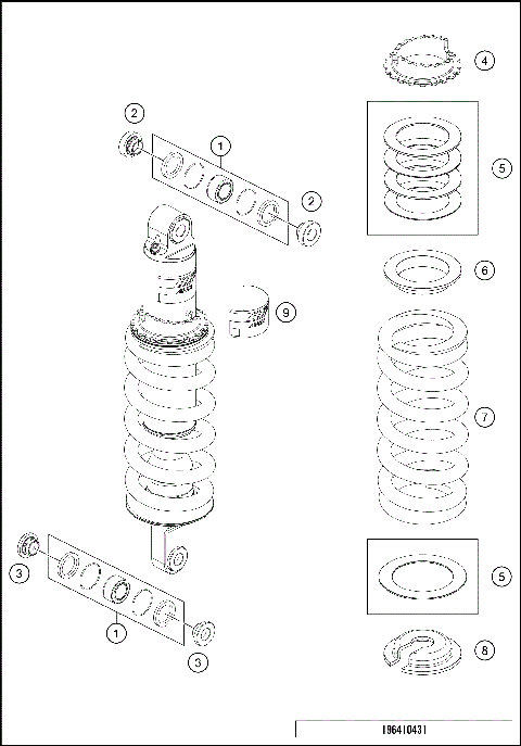 SHOCK ABSORBER DISASSEMBLED