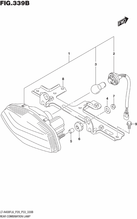 REAR COMBINATION LAMP (LT-A400FL6 P33)