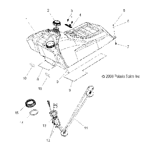 FUEL SYSTEM, FUEL TANK ASM. - S09PM7JS/JSL (49SNOWFUEL09700RMK)