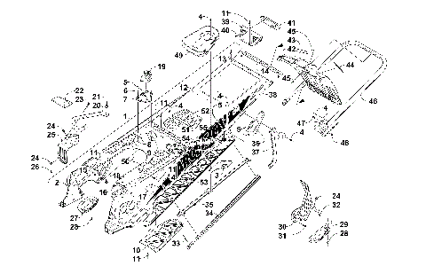 TUNNEL, REAR BUMPER, AND SNOWFLAP ASSEMBLY [101252]