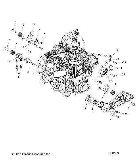 ENGINE, MOUNTING & LONG BLOCK - S16EG6 ALL OPTIONS (600169)