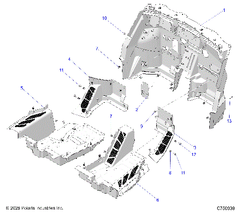 BODY, FLOOR PANELS, FRONT - Z26X4E92A4/B4/A6/B6 (C750938)