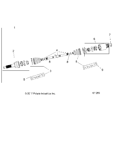 DRIVE TRAIN, REAR DRIVE SHAFT - A19S6E57R1 [101289]
