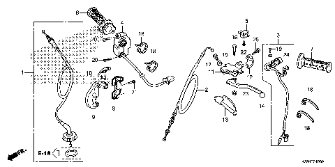 HANDLE LEVER@SWITCH@CABLE