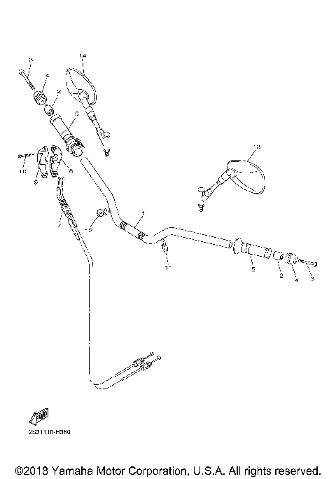 STEERING HANDLE CABLE