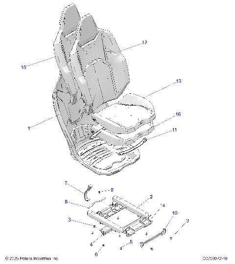 BODY, SEAT ASM. REAR - Z25NMF99A4/A5/B4/B5 (C0703972-10)