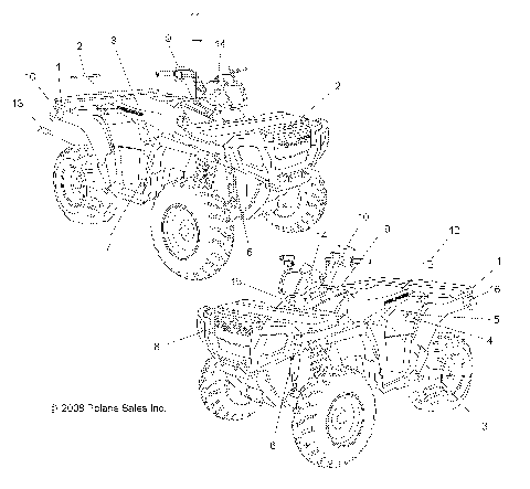 BODY, DECALS - A08MN50AF/AN/AQ/AR/AS/AT/AW/AX (49ATVDECAL08EFI)
