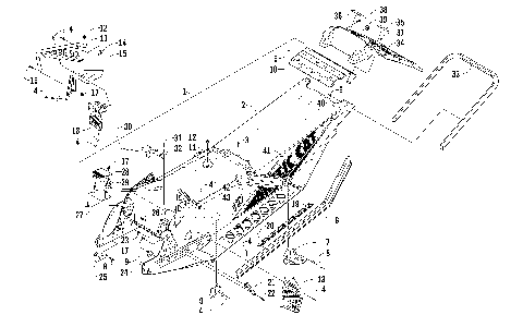 CHASSIS, REAR BUMPER, AND SNOWFLAP ASSEMBLY [99498]