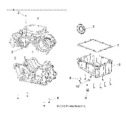 ENGINE, CRANKCASE AND OIL SUMP - A16DAA32A1/A7 (49ATVCRANKCASE14SP325)
