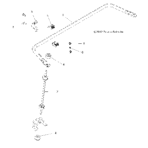 SUSPENSION, TORSION BAR, REAR - R16RTA57A1/A4/A9/B1/B4/B9/EAP/EBP (49RGRSTABILIZERRR13900XP)