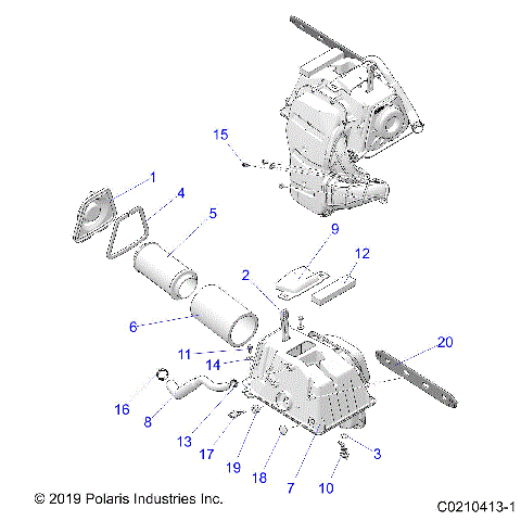 ENGINE, AIR INTAKE - A20SYE95KH (C0210413-1)