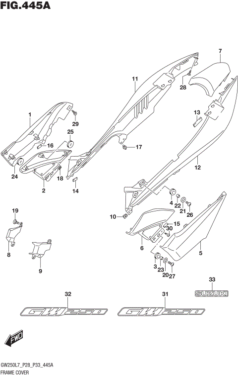 FRAME COVER (GW250L7 P28)