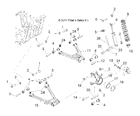SUSPENSION, REAR - R12RC08GA/GH/FA/FH (49RGRSUSPRR12EV)
