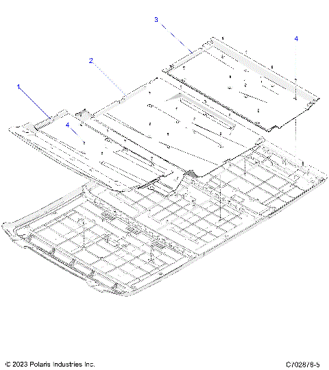 BODY, ROOF LINERS - G24GZK99A/99B (C702878-2)
