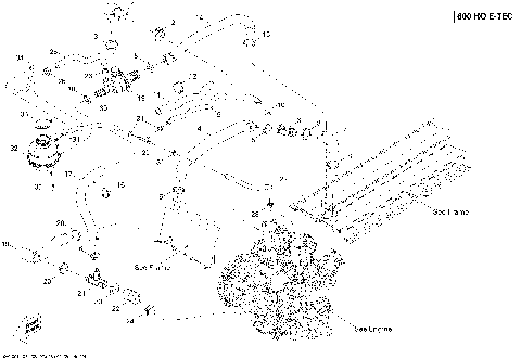 01- Cooling System , 600HO E-TEC