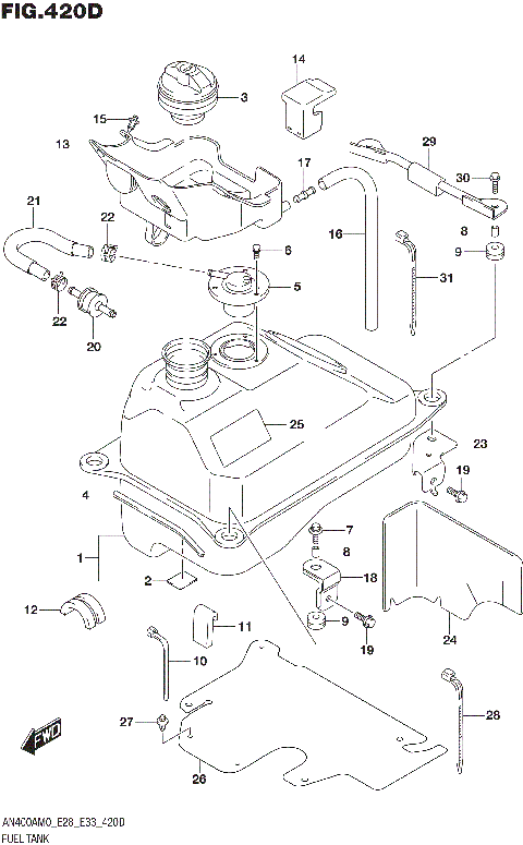 FUEL TANK (E33)
