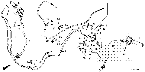 HANDLE LEVER@SWITCH@CABLE