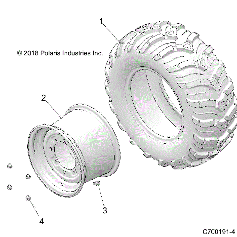 WHEELS, REAR - Z21CHA57A2 (C700191-4)