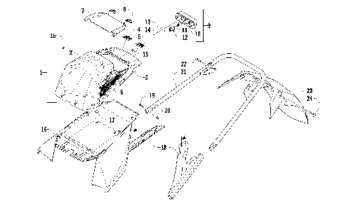 REAR BUMPER, STORAGE BOX, AND TAILLIGHT ASSEMBLY [90536]